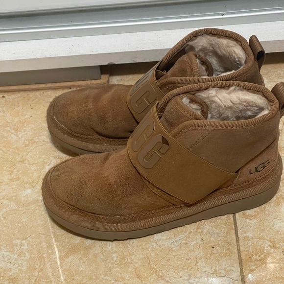 UGG Unisex Neumel II Graphic Booties Boots Shoes Size US 13 Kids Chestnut - Picture 2 of 7